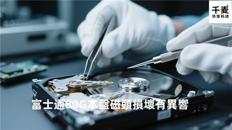 富士通80G本盤磁頭損壞有異響