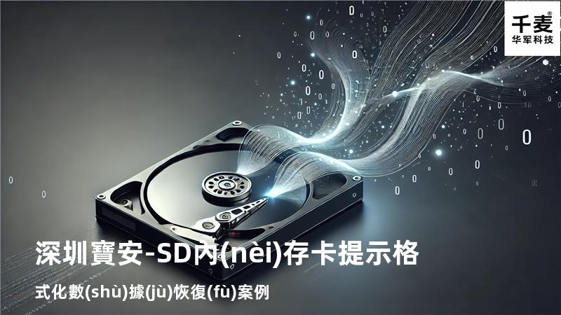 深圳寶安-SD內(nèi)存卡提示“格式化”數(shù)據(jù)恢復(fù)案例