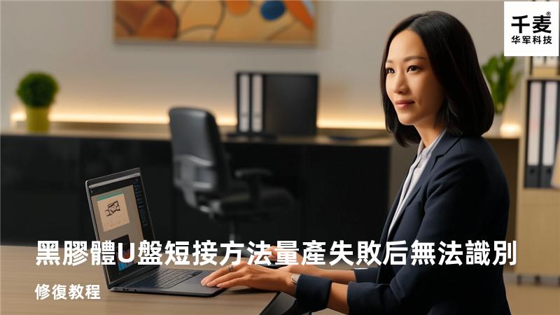 黑膠體U盤短接方法量產失敗后無法識別修復教程