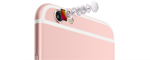 iphone 6s使用1200萬像素鏡頭