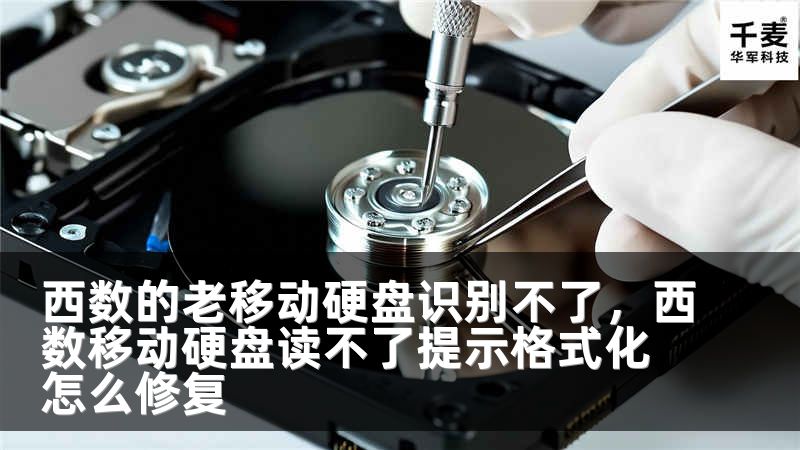 西數(shù)的老移動(dòng)硬盤識(shí)別不了，西數(shù)移動(dòng)硬盤讀不了提示格式化怎么修復(fù)