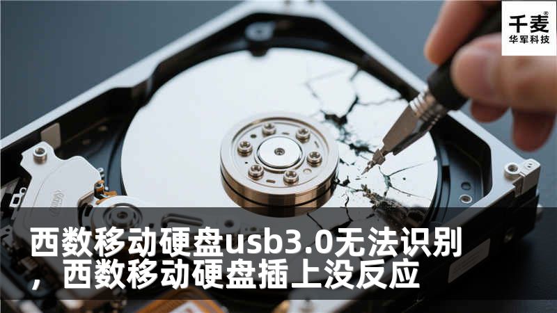 西數(shù)移動(dòng)硬盤usb3.0無法識(shí)別，西數(shù)移動(dòng)硬盤插上沒反應(yīng)