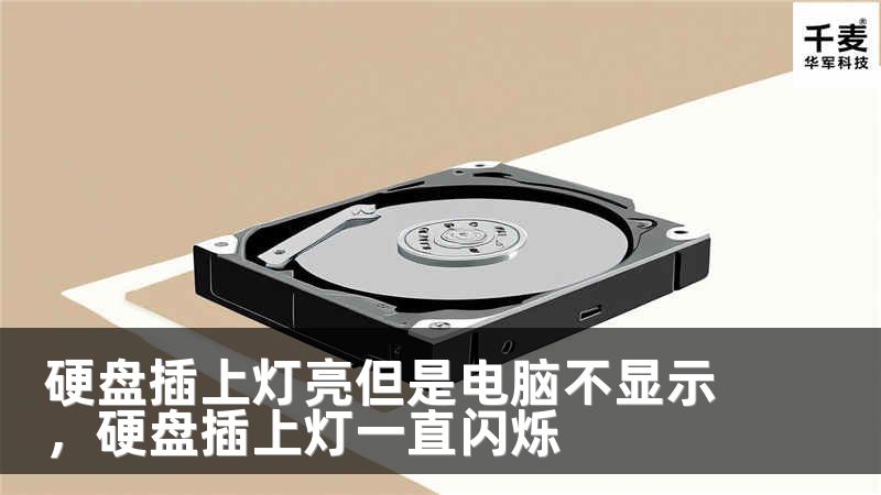 硬盤插上燈亮但是電腦不顯示，硬盤插上燈一直閃爍