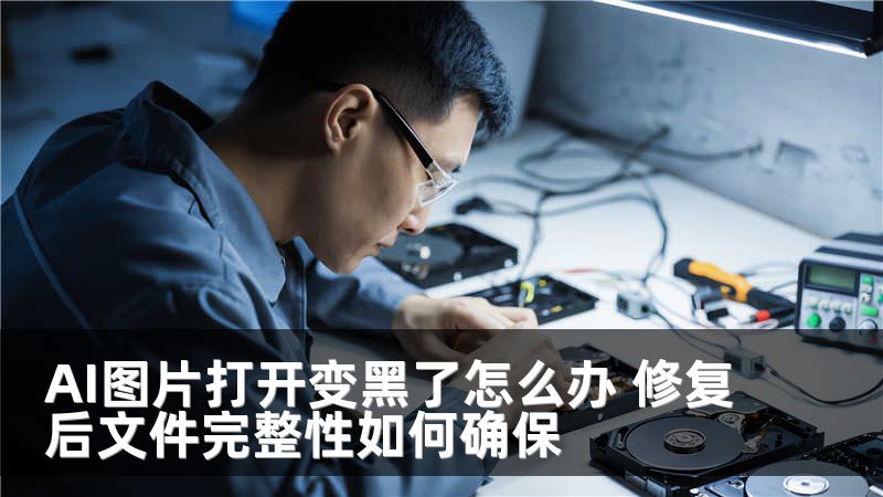 AI圖片打開變黑了怎么辦 修復(fù)后文件完整性如何確保