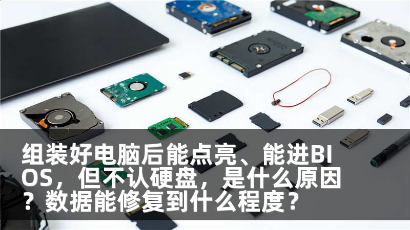 組裝好電腦后能點(diǎn)亮、能進(jìn)BIOS，但不認(rèn)硬盤，是什么原因？數(shù)據(jù)能修復(fù)到什么程度？