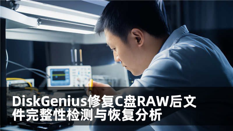 DiskGenius修復(fù)C盤RAW后文件完整性檢測與恢復(fù)分析
