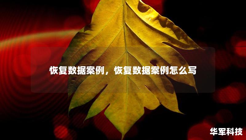恢復數(shù)據(jù)案例，恢復數(shù)據(jù)案例怎么寫