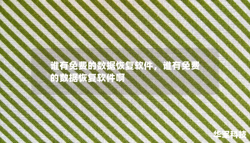 誰有免費(fèi)的數(shù)據(jù)恢復(fù)軟件，誰有免費(fèi)的數(shù)據(jù)恢復(fù)軟件啊