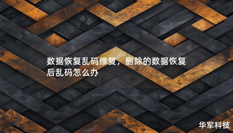 數(shù)據(jù)恢復(fù)亂碼修復(fù)，刪除的數(shù)據(jù)恢復(fù)后亂碼怎么辦