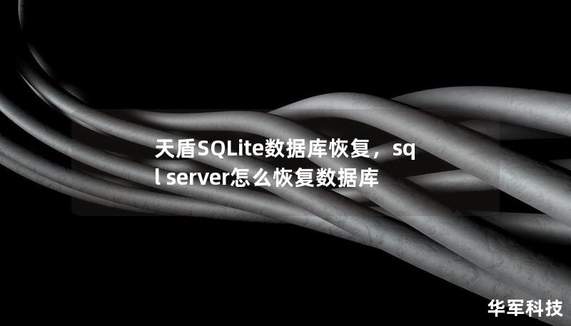 天盾SQLite數(shù)據(jù)庫恢復(fù)，sql server怎么恢復(fù)數(shù)據(jù)庫
