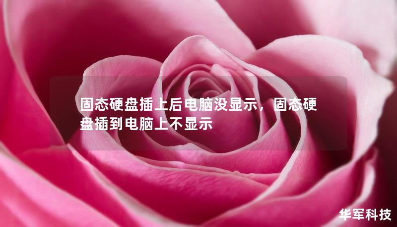 固態(tài)硬盤(pán)插上后電腦沒(méi)顯示，固態(tài)硬盤(pán)插到電腦上不顯示