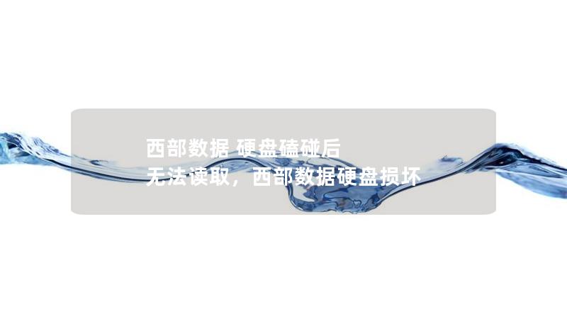 西部數(shù)據(jù) 硬盤磕碰后 無法讀取，西部數(shù)據(jù)硬盤損壞