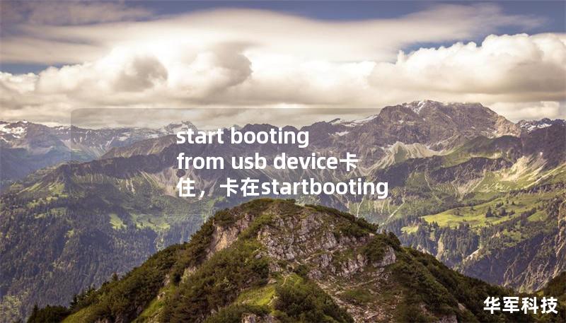 start booting from usb device卡住，卡在startbooting