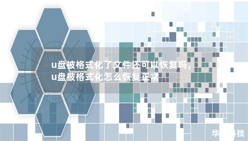 u盤被格式化了文件還可以恢復嗎，u盤被格式化怎么恢復正常