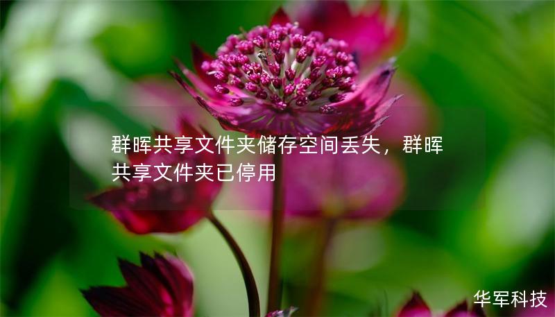 群暉共享文件夾儲(chǔ)存空間丟失，群暉共享文件夾已停用
