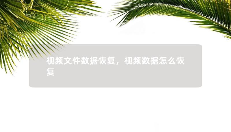 視頻文件數(shù)據(jù)恢復(fù)，視頻數(shù)據(jù)怎么恢復(fù)