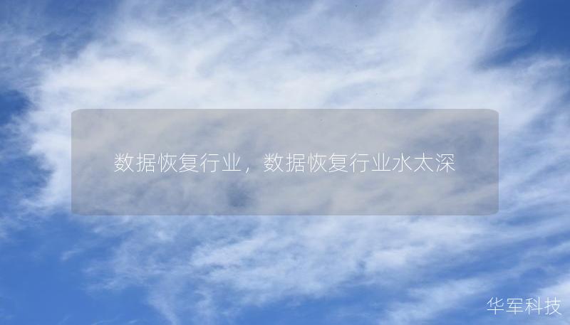 數(shù)據(jù)恢復行業(yè)，數(shù)據(jù)恢復行業(yè)水太深