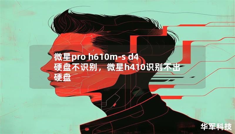微星pro h610m-s d4硬盤不識別，微星h410識別不出硬盤