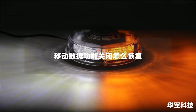 移動數(shù)據(jù)功能關(guān)閉怎么恢復(fù)