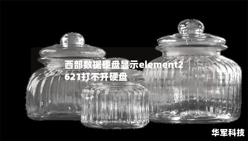 西部數(shù)據(jù)硬盤顯示element2621打不開硬盤