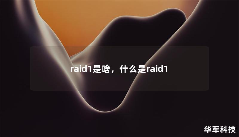 raid1是啥，什么是raid1