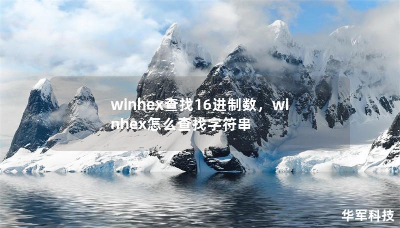 winhex查找16進(jìn)制數(shù)，winhex怎么查找字符串