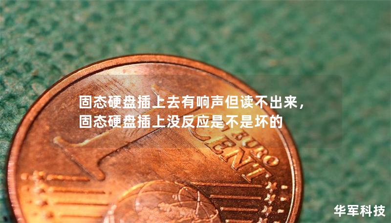 固態(tài)硬盤(pán)插上去有響聲但讀不出來(lái)，固態(tài)硬盤(pán)插上沒(méi)反應(yīng)是不是壞的