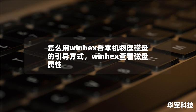 怎么用winhex看本機(jī)物理磁盤(pán)的引導(dǎo)方式，winhex查看磁盤(pán)屬性