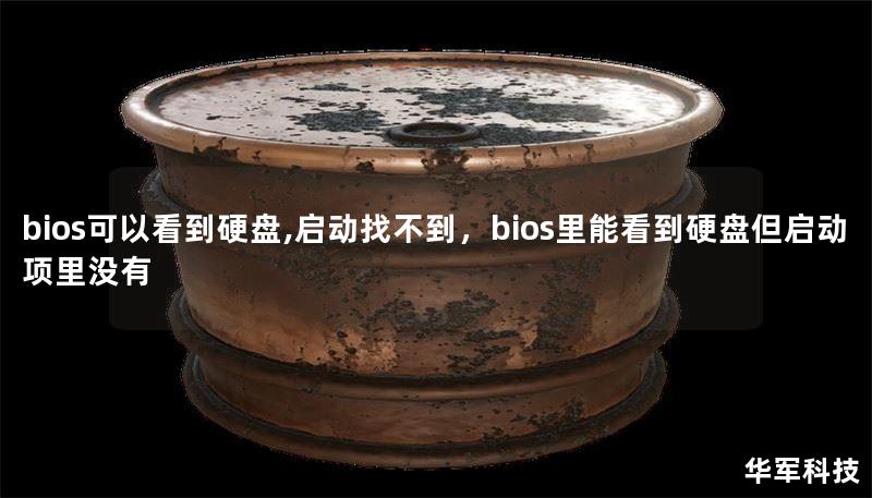 bios可以看到硬盤,啟動找不到，bios里能看到硬盤但啟動項里沒有