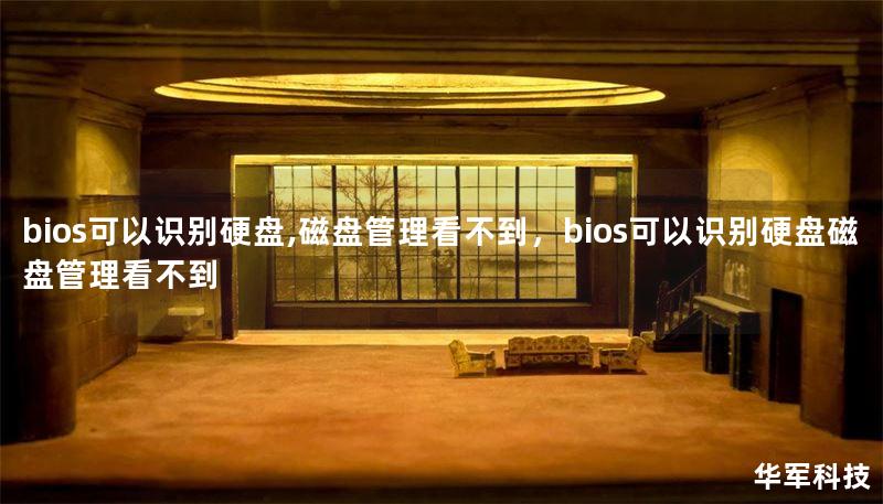 bios可以識別硬盤,磁盤管理看不到，bios可以識別硬盤磁盤管理看不到