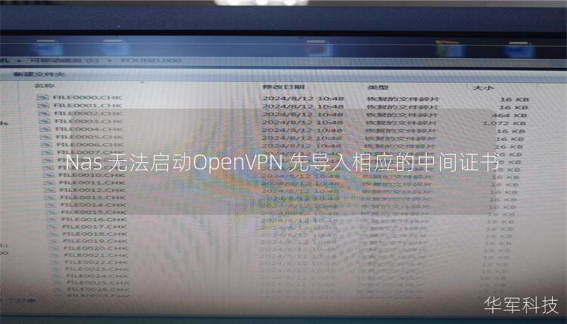 Nas 無法啟動(dòng)OpenVPN 先導(dǎo)入相應(yīng)的中間證書
