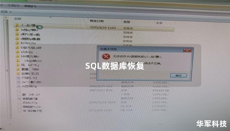 SQL數(shù)據(jù)庫恢復(fù)