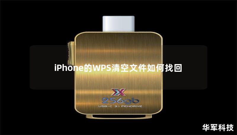 iPhone的WPS清空文件如何找回