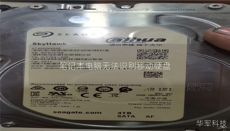 筆記本電腦無法識別移動硬盤