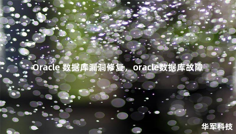 Oracle 數(shù)據(jù)庫漏洞修復(fù)，oracle數(shù)據(jù)庫故障